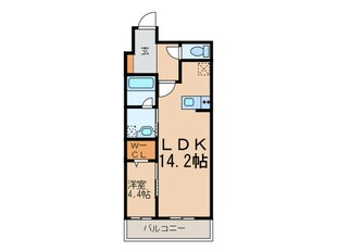 ｳｪﾙﾌﾞﾗｲﾄ博多ｽﾃｰｼｮﾝの物件間取画像